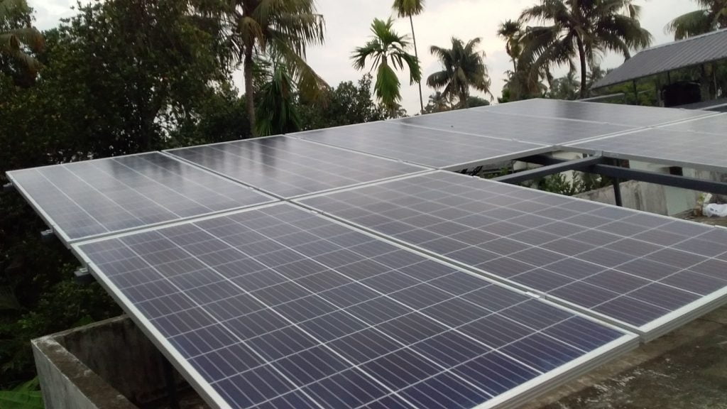 3 kW Solar Ongrid Power Plant in Aluva