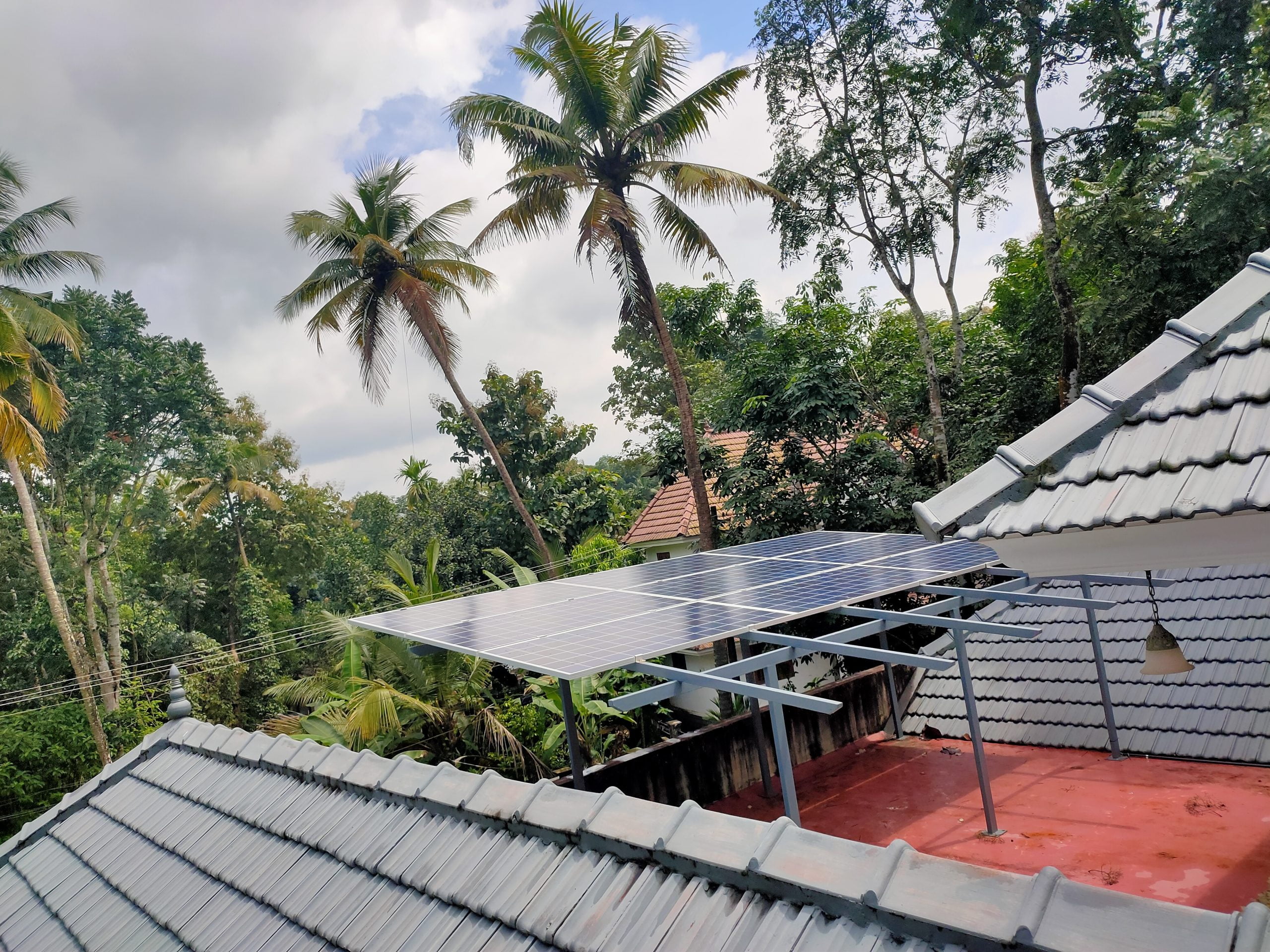 3 kW Solar Ongrid Power Plant at Kuruppanthara