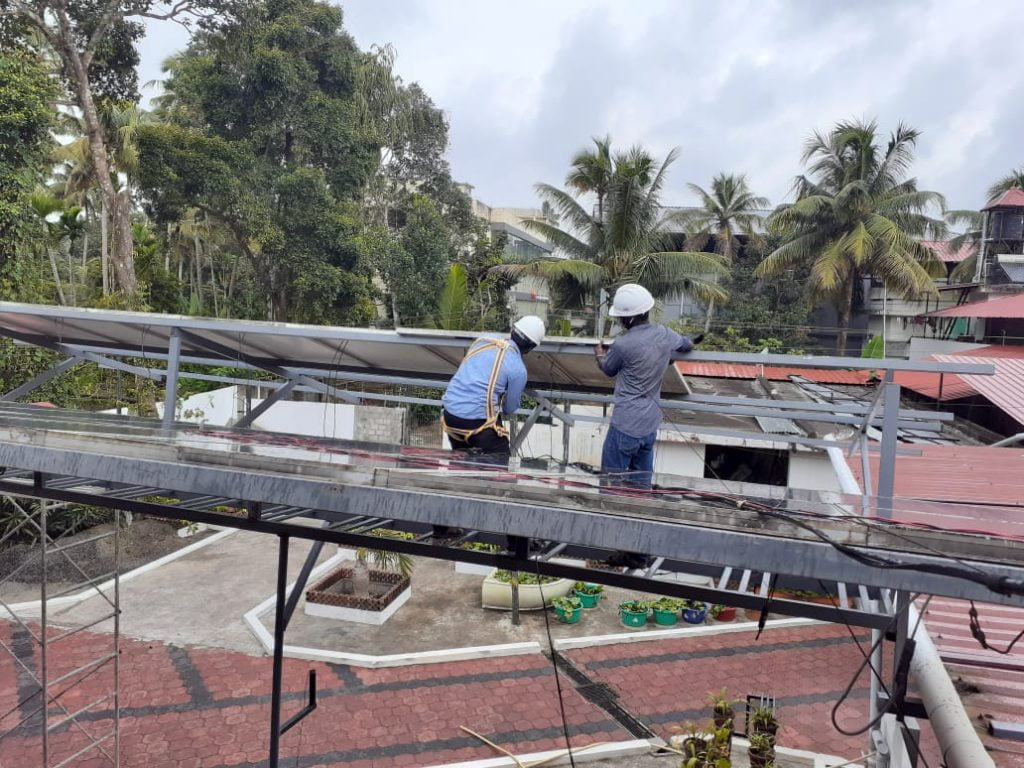 8 kW Solar Ongrid Power Plant at Kodungallor