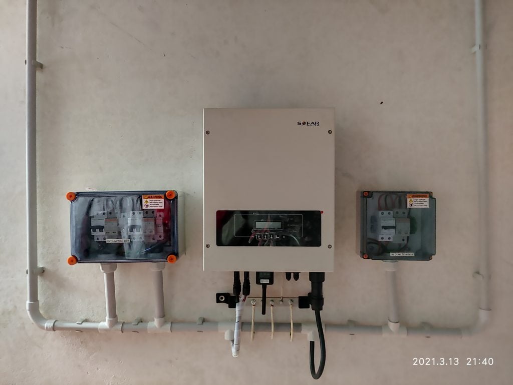 5 kW Solar Ongrid Power Plant at Chelad