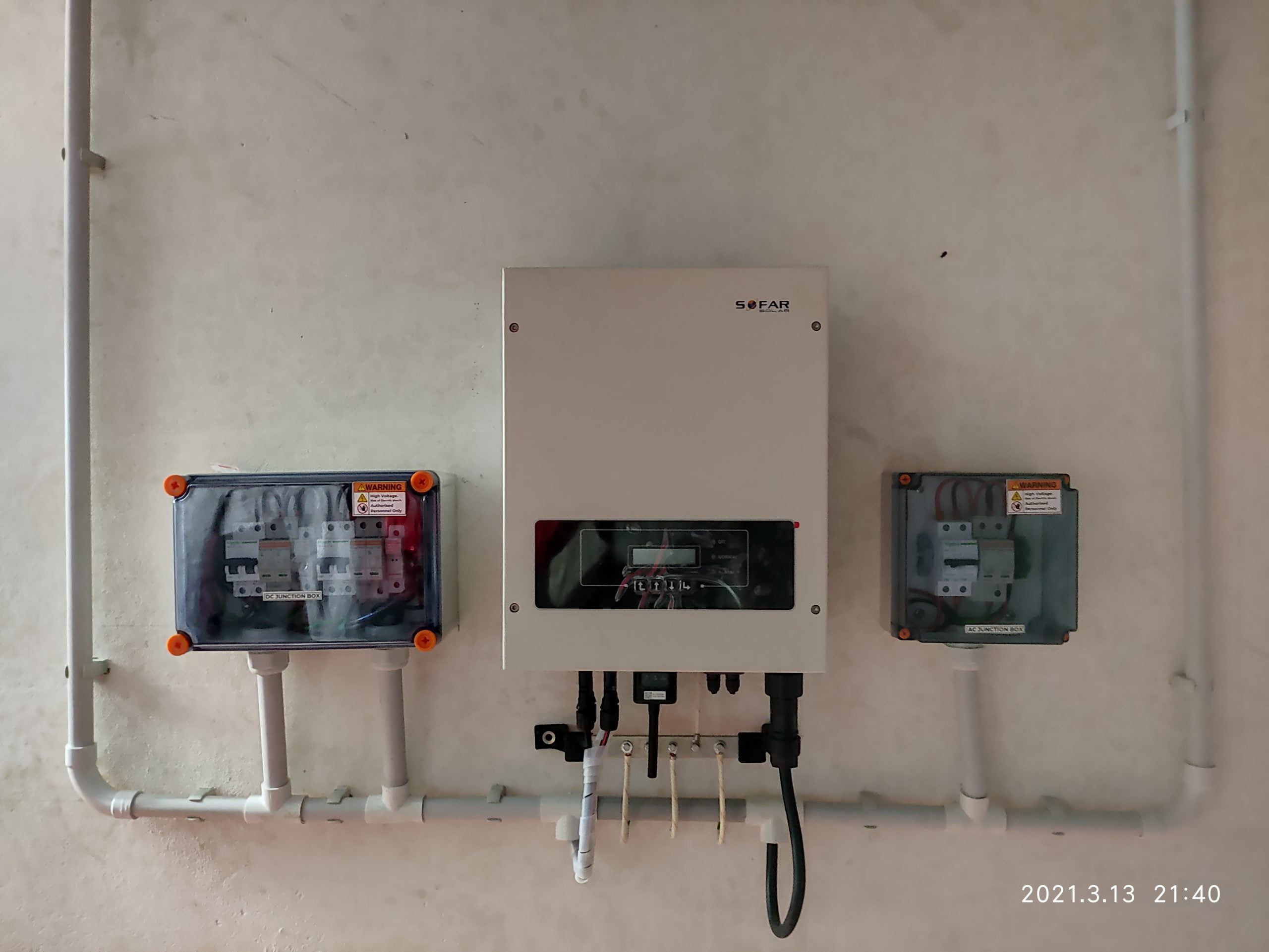 Sofar solar ongrid inverter solar ,Renewsys solar panel 380W,Kothamangalam ,kerala