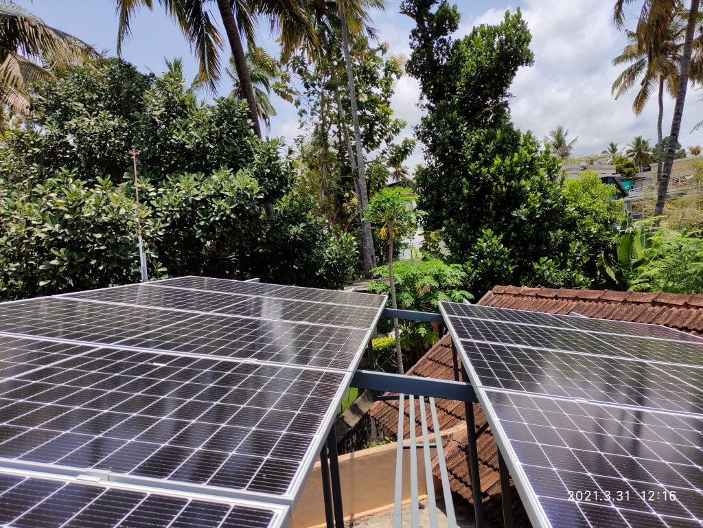 5 kW Solar Ongrid Power Plant at  Pattom, Trivandrum