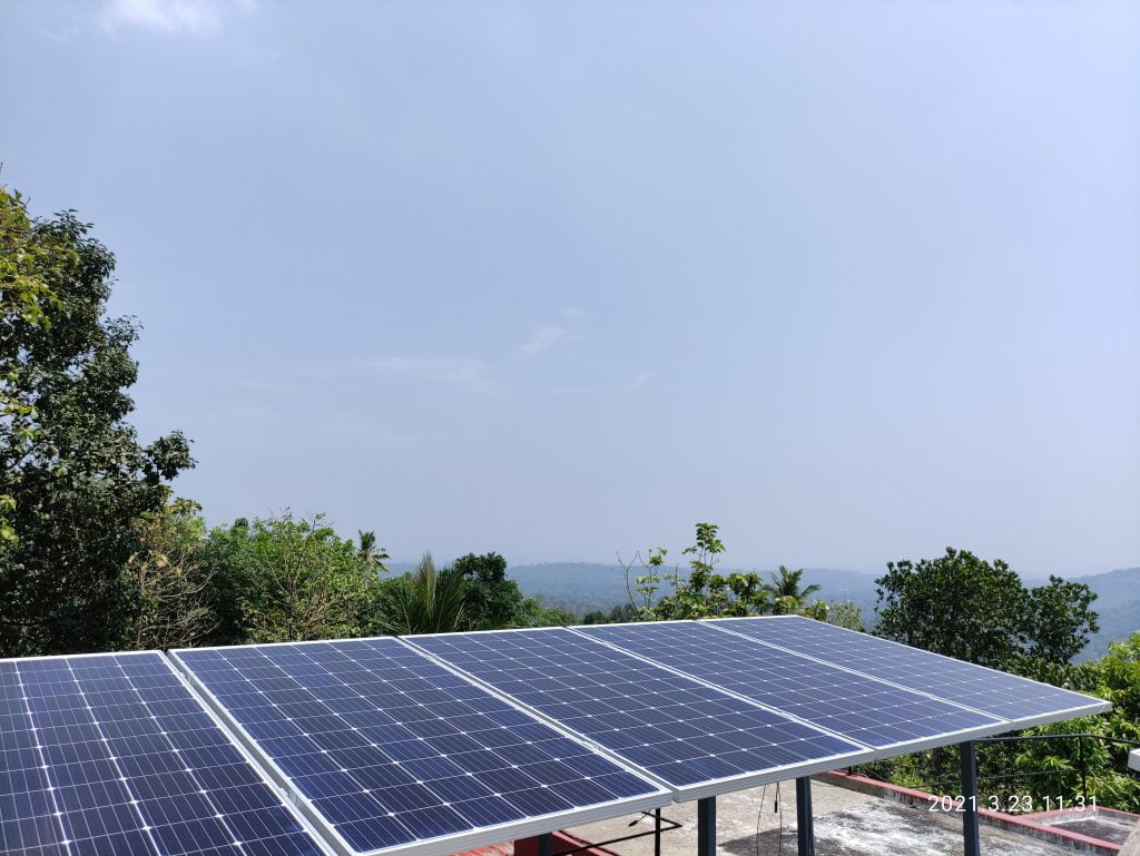 3kVA Solar Off grid Power Plant in Palluruthy