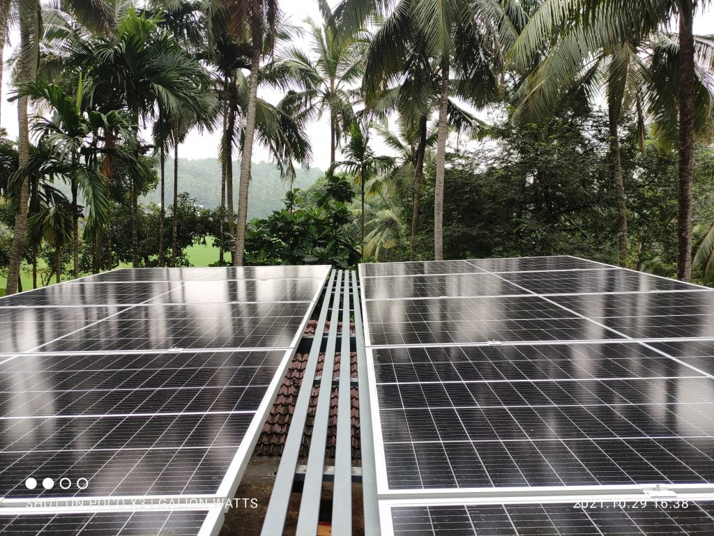 5 kW Solar Ongrid Power Plant at Pattambi