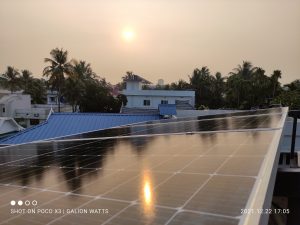 5 kW Solar Ongrid Power Plant at Palarivattom 4