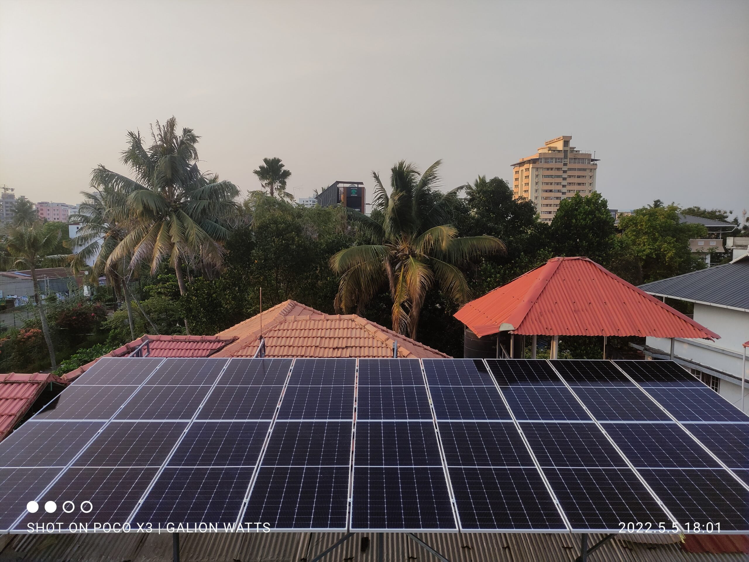 10 kW Solar Ongrid Power Plant at Changanassery