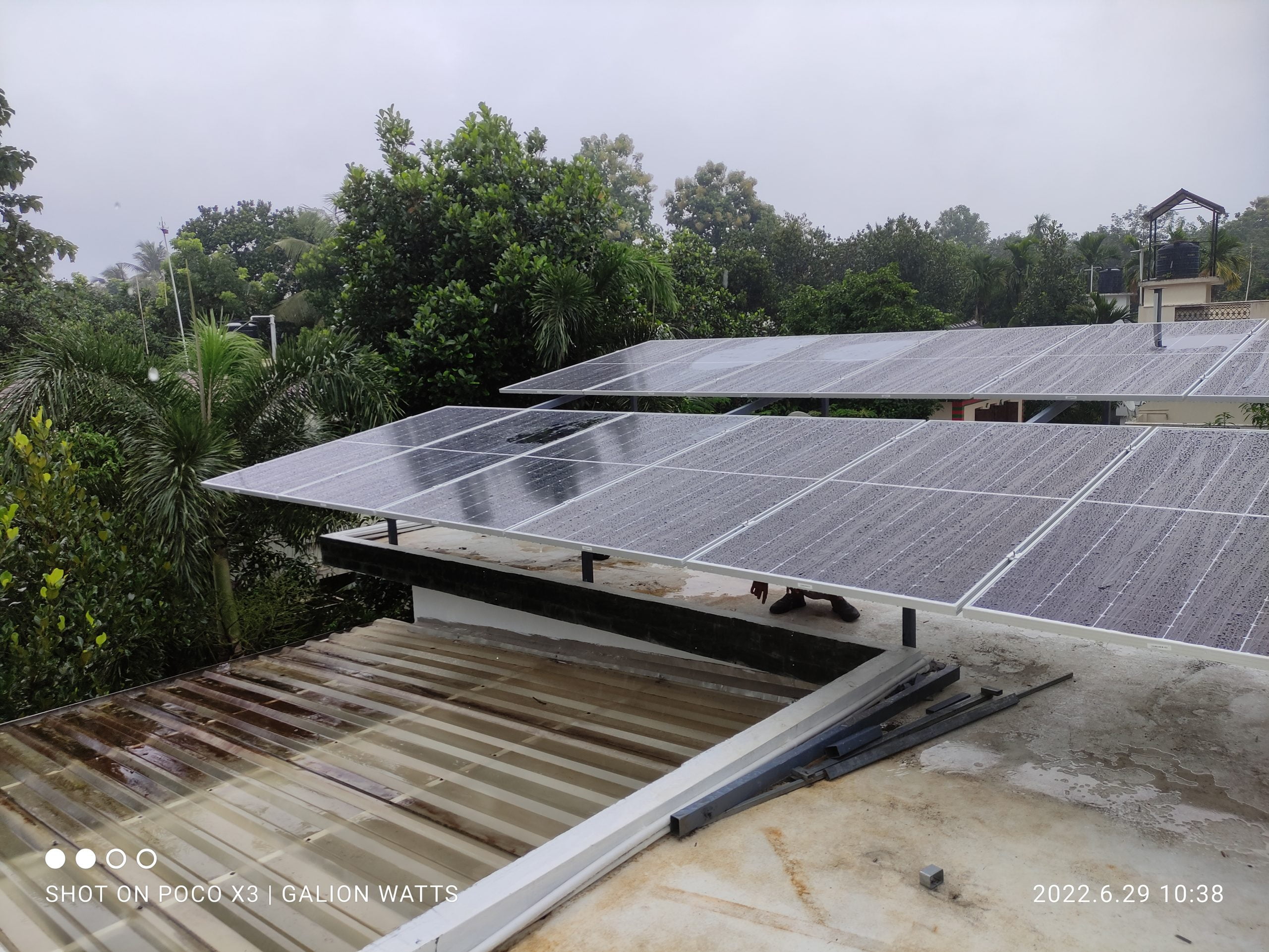 9.720 Kw Solar Ongrid Power Plant at Angamally