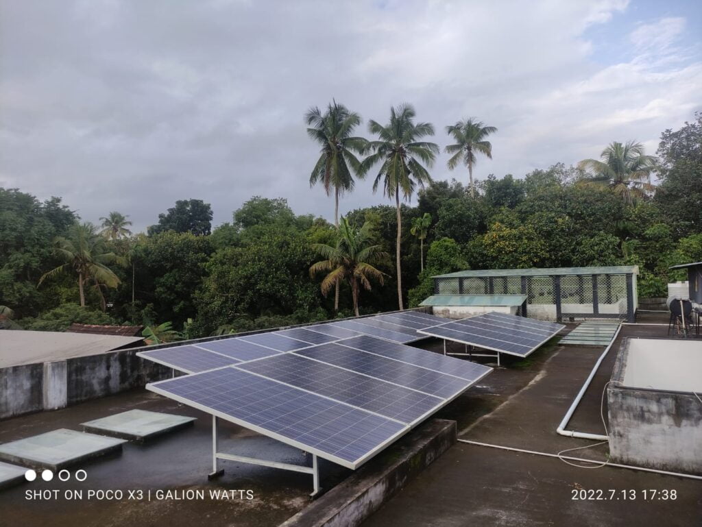 6.4 Kw Solar Ongrid Power Plant at Athani