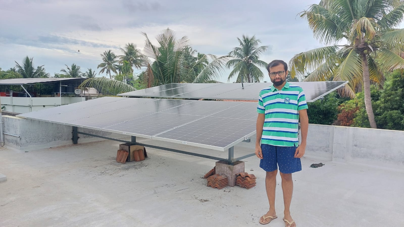 Balachandran Solar ongrid Power plant at palarivattom