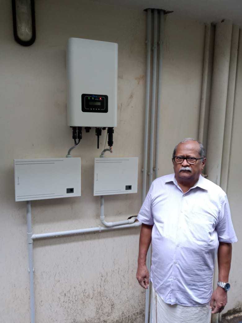 Solar ongrid Power plant at Changnasserry