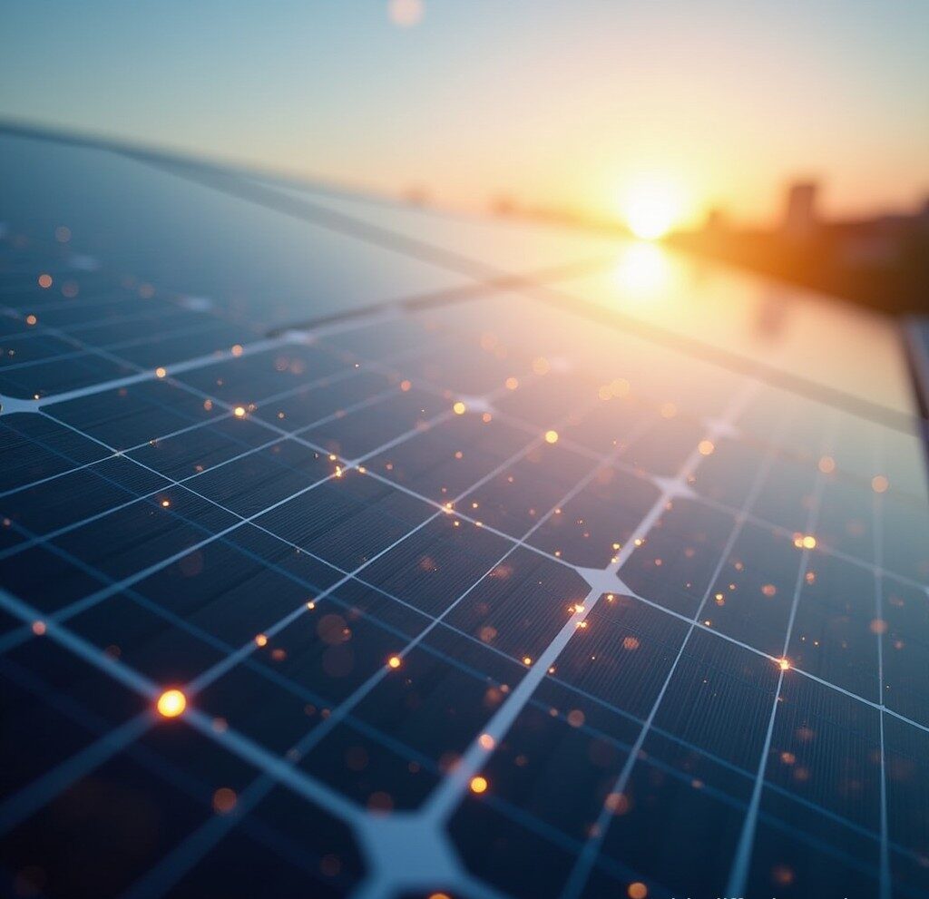 Solar panels with solar energy