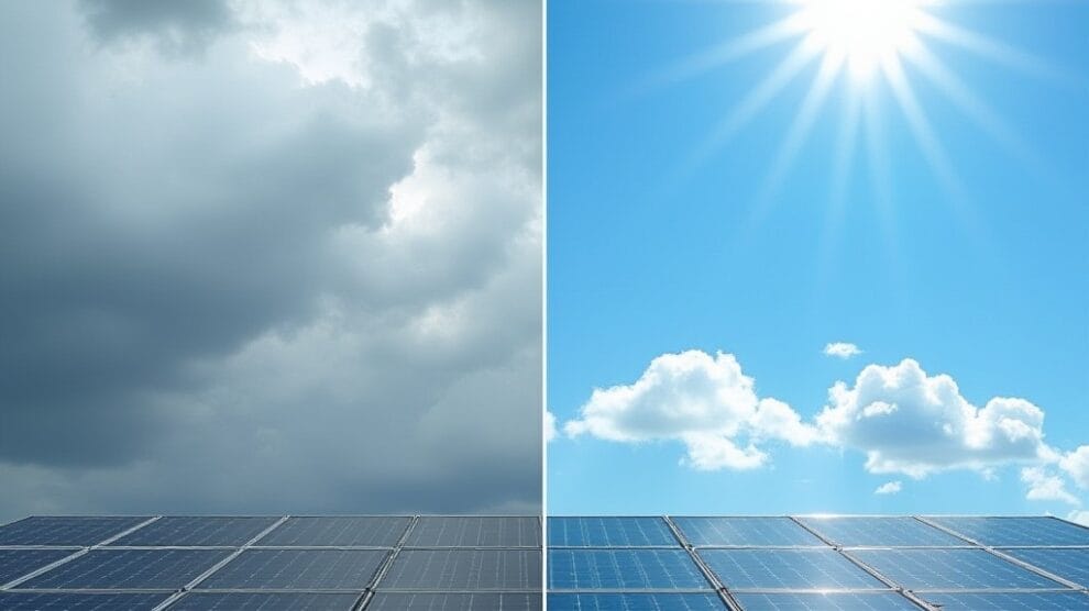 Think solar power doesn’t work during cloudy days? Think again! 🤔