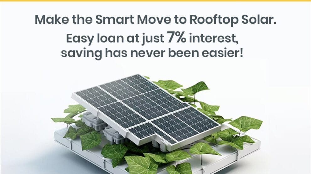 Loan for SOLAR PLANT @ 7% interest*