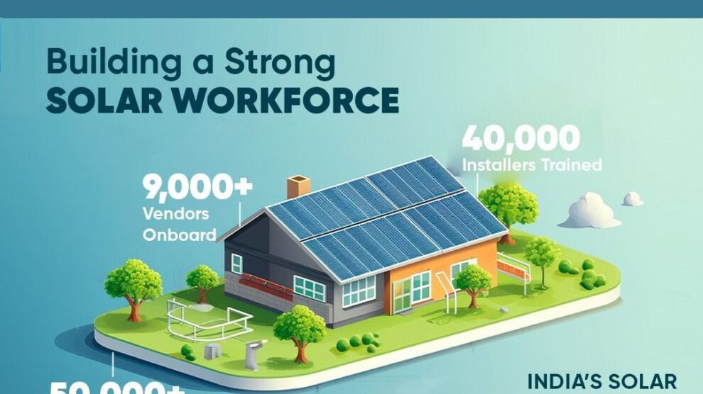 India’s solar journey is about Skilled engineers 👷, trained installers, and committed vendors